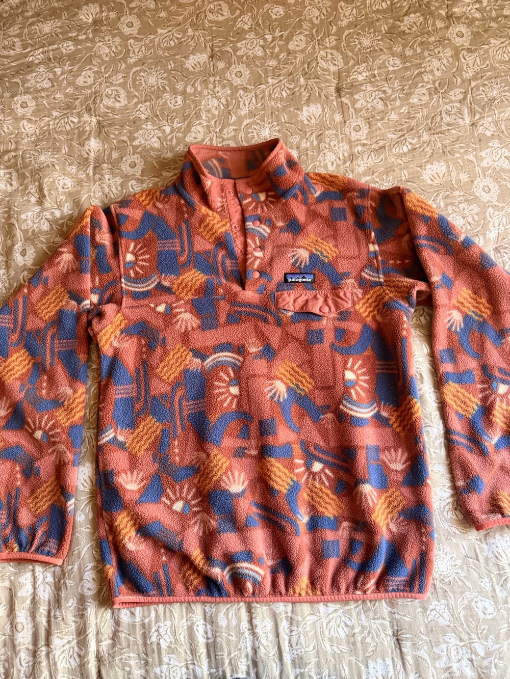 Patagonia Synchilla Snap Fleece Pullover Canyon Block: Big Sisu